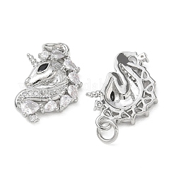 SHEGRACE Brass Cubic Zirconia Pendants&nbsp;XGRQ3K395-567P