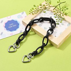 Acrylic and Spray Painted CCB Plastic Chains Bag Handles&nbsp;AJEW-BA00031-02