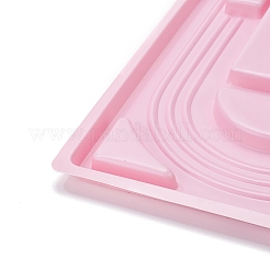 DIYネックレス作りキット  ネックレスデザイン用の1個のプラスチックビーズデザインボードを含む  群がっている長方形  200個の模造ゼリーアクリルラウンドビーズ  1ロール弾性クリスタルスレッド  ミックスカラー  ビーズ：6mm  穴：1.5mm&nbsp;DIY-YW0003-58