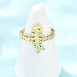 304 Stainless Steel Cuff Open Rings for Women&nbsp;RJEW-A102-01G
