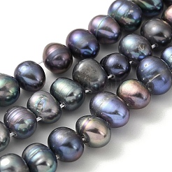 Dyed Natural Cultured Freshwater Pearl Beads Strands&nbsp;PEAR-A006-29A