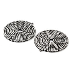 ステンレスペンダント201個  フラットラウンドのチャーム  アンティークシルバー  37x35x1.5mm  穴：1mm&nbsp;STAS-Z057-13AS