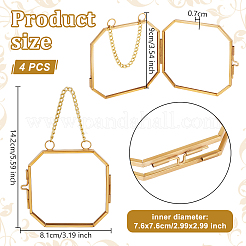 Alloy & Glass Locket Pendants&nbsp;FIND-WH0173-073A