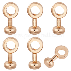 真鍮ジッパーインサートバックル6個  Oリングバッグジッパーギャップバックル  ゴールドカラー  19.5x10x8mm&nbsp;KK-CY0001-04G