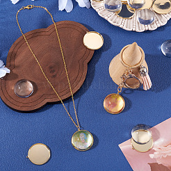 10Pcs Half Round Glass Cabochons&nbsp;DIY-TA0013-90