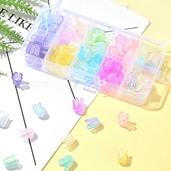 9 Colors Transparent Acrylic Beads Caps&nbsp;OACR-FS0001-72