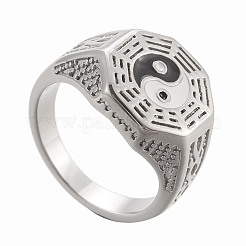 Men's Stainless Steel Finger Rings&nbsp;STAS-H102-AS-12