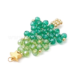 Handmade Glass Seed Beaded Pendants&nbsp;PALLOY-MZ00796
