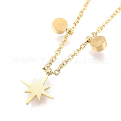 304 Stainless Steel Pendant Necklaces&nbsp;NJEW-K120-04G
