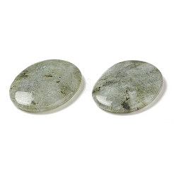 不安療法のための天然ラブラドライトの心配石  楕円形の親指石  45x34~35x7~8.5mm&nbsp;G-B036-01A