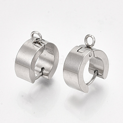 Tarnish Resistant 201 Stainless Steel Hoop Earring Findings&nbsp;X-STAS-S079-79