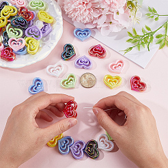 48Pcs 8 Colors Opaque Acrylic Beads&nbsp;OACR-SC0001-87
