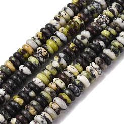 Natural Yellow Turquoise(Jasper) Beads Strands&nbsp;G-L624-H15-6x2mm