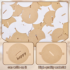 240Pcs 2 Colors Paper Candle Lids&nbsp;FIND-GA0004-01