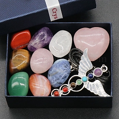 Valentine's Day Theme Chakra Gemstone Ornaments Set&nbsp;VALE-PW0003-03