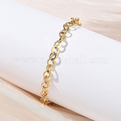 304 Stainless Steel Rolo Chain Bracelets for Women&nbsp;BJEW-Z152-01G