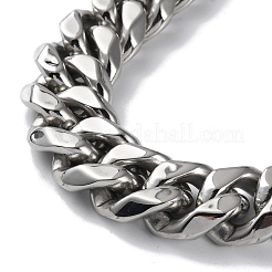 Non-Tarnish 304 Stainless Steel Cuban Link Chain Necklaces&nbsp;NJEW-P288-13P