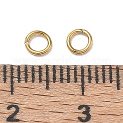 304ステンレススチールオープン丸カン  18KGP本金メッキ  4x0.6mm  内径：2.3mm  22ゲージ&nbsp;SA-CBAA284-02B-G