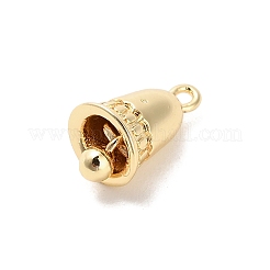 真鍮チャーム  鐘のチャーム  14KGP本金メッキ  14x7mm  穴：1mm&nbsp;LS-KK-D427-02A-G