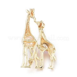 Golden Plated Alloy Brooches&nbsp;JEWB-L011-006G