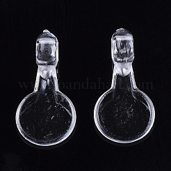 Transparent AS Plastic Pendant Blanks&nbsp;X-FIND-T064-010