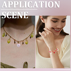 40Pcs 2 Colors Transparent Glass Pendants&nbsp;GLAA-SC0002-93