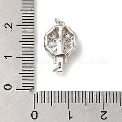 Rhodium Plated 925 Sterling Silver Box Clasps&nbsp;STER-G038-14P