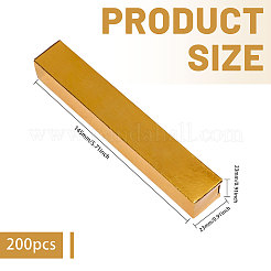 紙製金塊ディスプレイ装飾200個  ホームオフィスのデスクトップ装飾用  ゴールド  207x46x0.7mm&nbsp;DJEW-WH0001-92