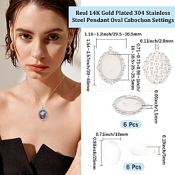 DIY Oval Pendant Making Kit&nbsp;DIY-BBC0003-10