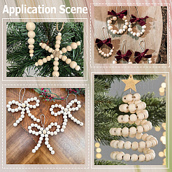 Natural Unfinished Wood Beads&nbsp;WOOD-SP0001-62E
