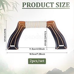 2Pcs Wooden Bag Handles&nbsp;FIND-PH0059-76B