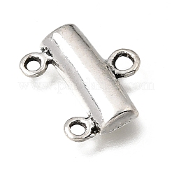 チベット風合金シャンデリアコネクターパーツ  長方形  アンティークシルバー  12.5x15x2.5mm  穴：1.4mmと2mm&nbsp;FIND-Z128-06AS