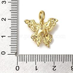 Rack Plating Brass Micro Pave Cubic Zirconia Pendants&nbsp;LS-KK-M014-11G