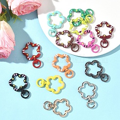 10Pcs Spray Painted Alloy Swivel Snap Clasps&nbsp;FIND-YW0009-38