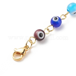 7 Chakra Handmade Lampwork Evil Eye Beaded Pendant Decorations&nbsp;HJEW-JM00793