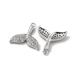 Brass Micro Pave Cubic Zirconia Pendants&nbsp;KK-H460-40P