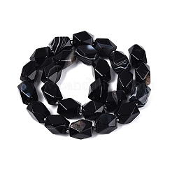 Natural Black Agate(Dyed & Heated) Beads Strands&nbsp;G-Q608-11A