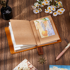 Rectangle Cowhide Journal Notebooks&nbsp;AJEW-WH0609-927B