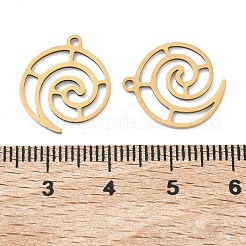 201 Stainless Steel Pendants&nbsp;STAS-F337-02G