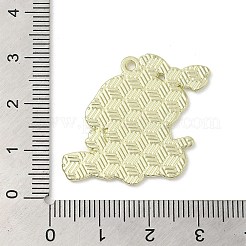合金エナメルチャーム  犬  ダークオレンジ  27x35x1.5mm  穴：1.8mm&nbsp;ENAM-M218-01C-G