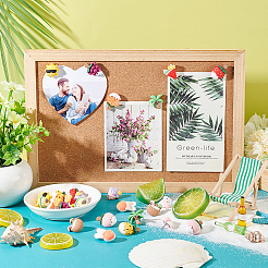 Summer Theme Opaque Resin Map Pins&nbsp;AJEW-AB00061