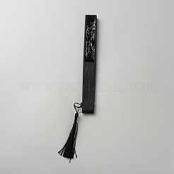 Bamboo & Silk Folding Fan&nbsp;AJEW-WH20018-66C