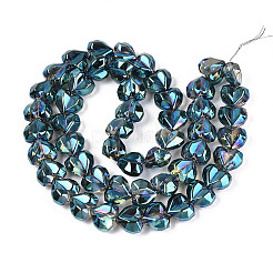 Electroplate Transparent Glass Beads Strands&nbsp;EGLA-B012-AB18
