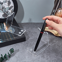 2-hole Transparent Acrylic Ballpoint Pen Holder&nbsp;LS-TACR-WH0012-02