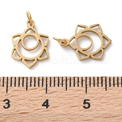 Ion Plating(IP) 304 Stainless Steel Charms&nbsp;STAS-Q333-23G