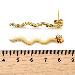 304 Stainless Steel Rhinestone Stud Earrings&nbsp;EJEW-Z116-01G