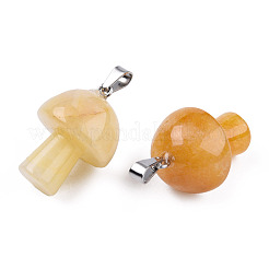 Natural Topaz Jade Pendants&nbsp;G-N0325-10M