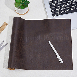 PUレザーシーツ  DIYクラフト生地  長方形  ココナッツブラウン  1350x300mm&nbsp;DIY-CL0002-50B