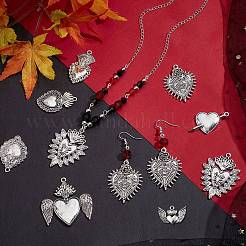 8 Styles Tibetan Style Alloy Pendants&nbsp;FIND-SC0010-46