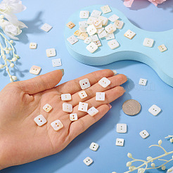 90Pcs 3 Styles Freshwater Shell Buttons&nbsp;BUTT-TA0001-41